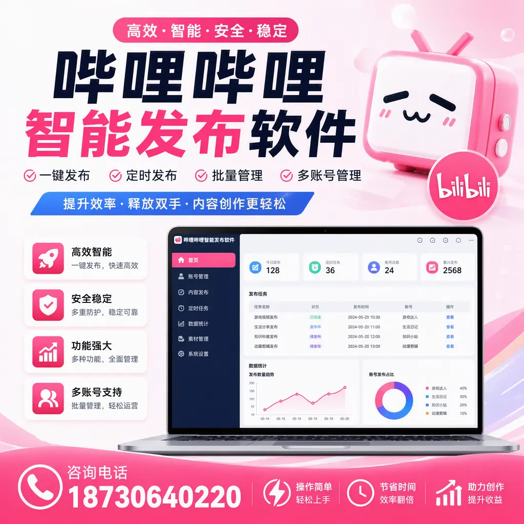 提升内容质量的秘诀:哔哩哔哩智能发布软件在 攀枝花 的应用